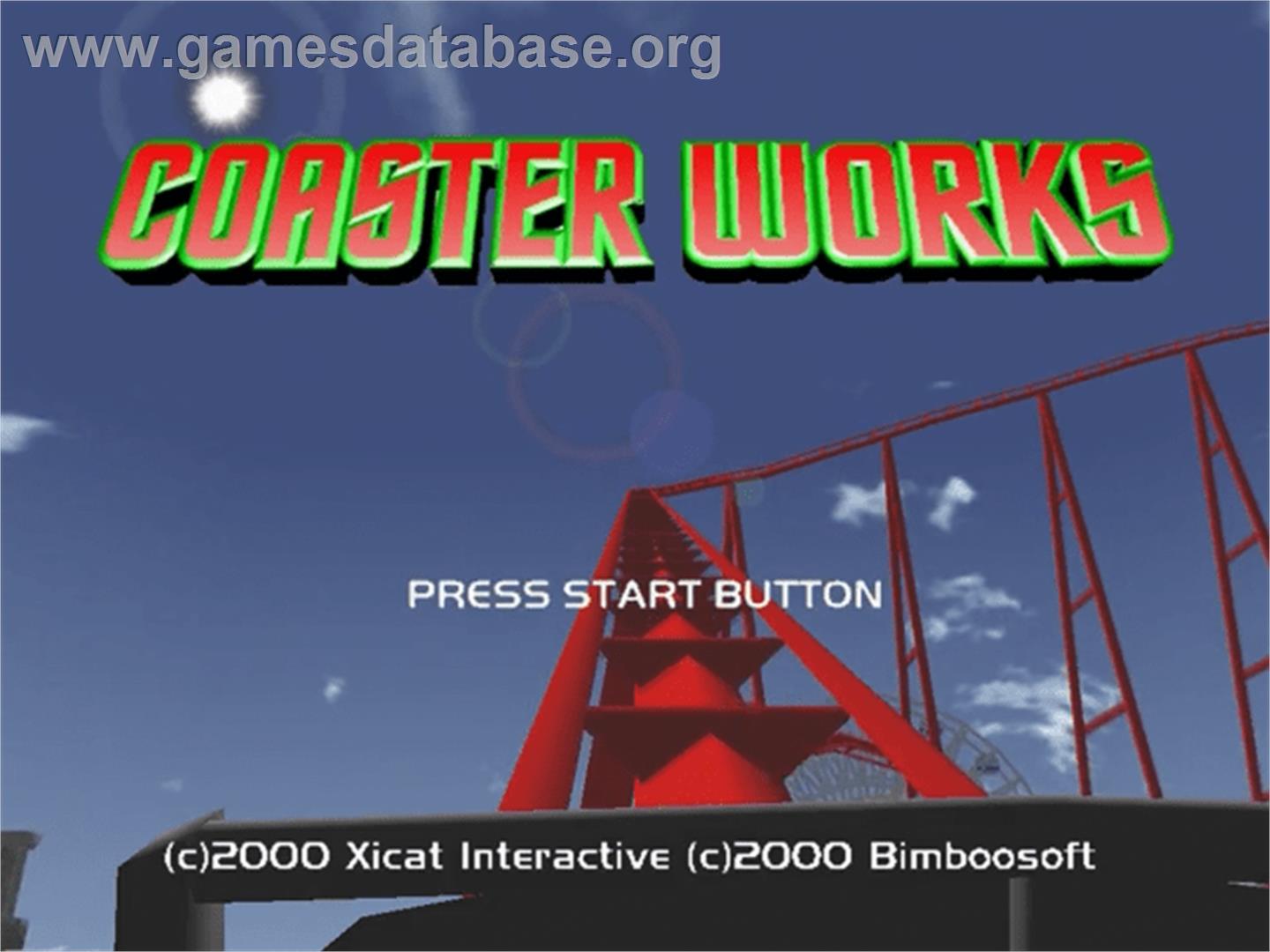 Coaster Works - Sega Dreamcast - Artwork - Title Screen
