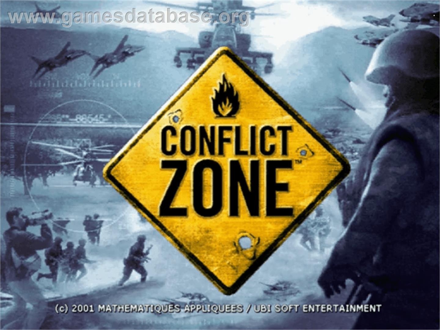 Conflict Zone: Modern War Strategy - Sega Dreamcast - Artwork - Title Screen