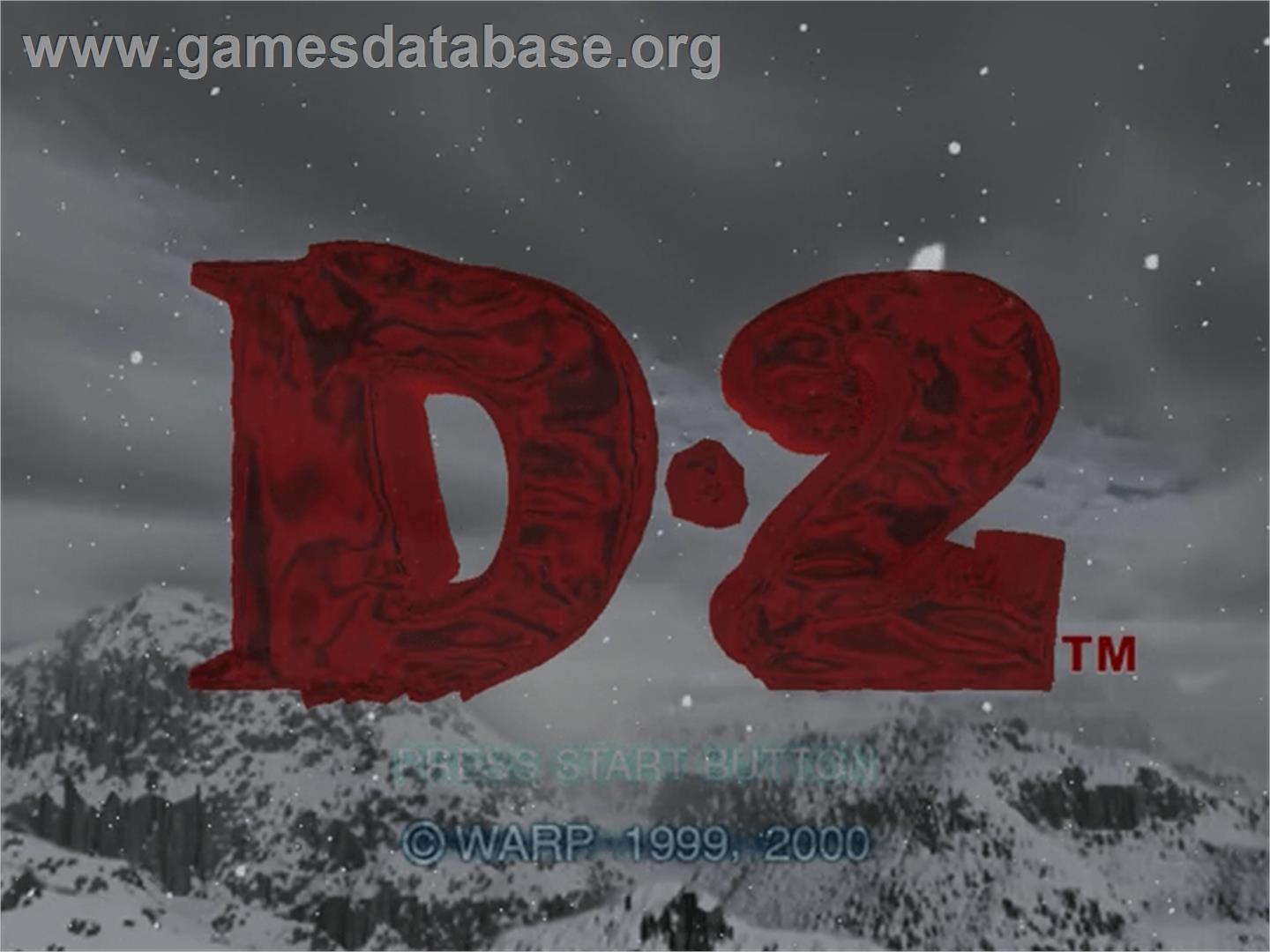 D2 - Sega Dreamcast - Artwork - Title Screen