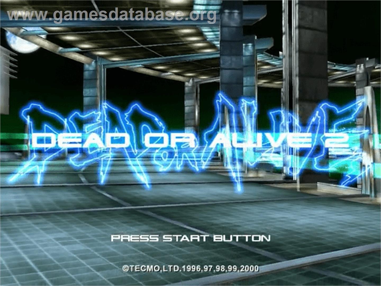Dead or Alive 2 - Sega Dreamcast - Artwork - Title Screen