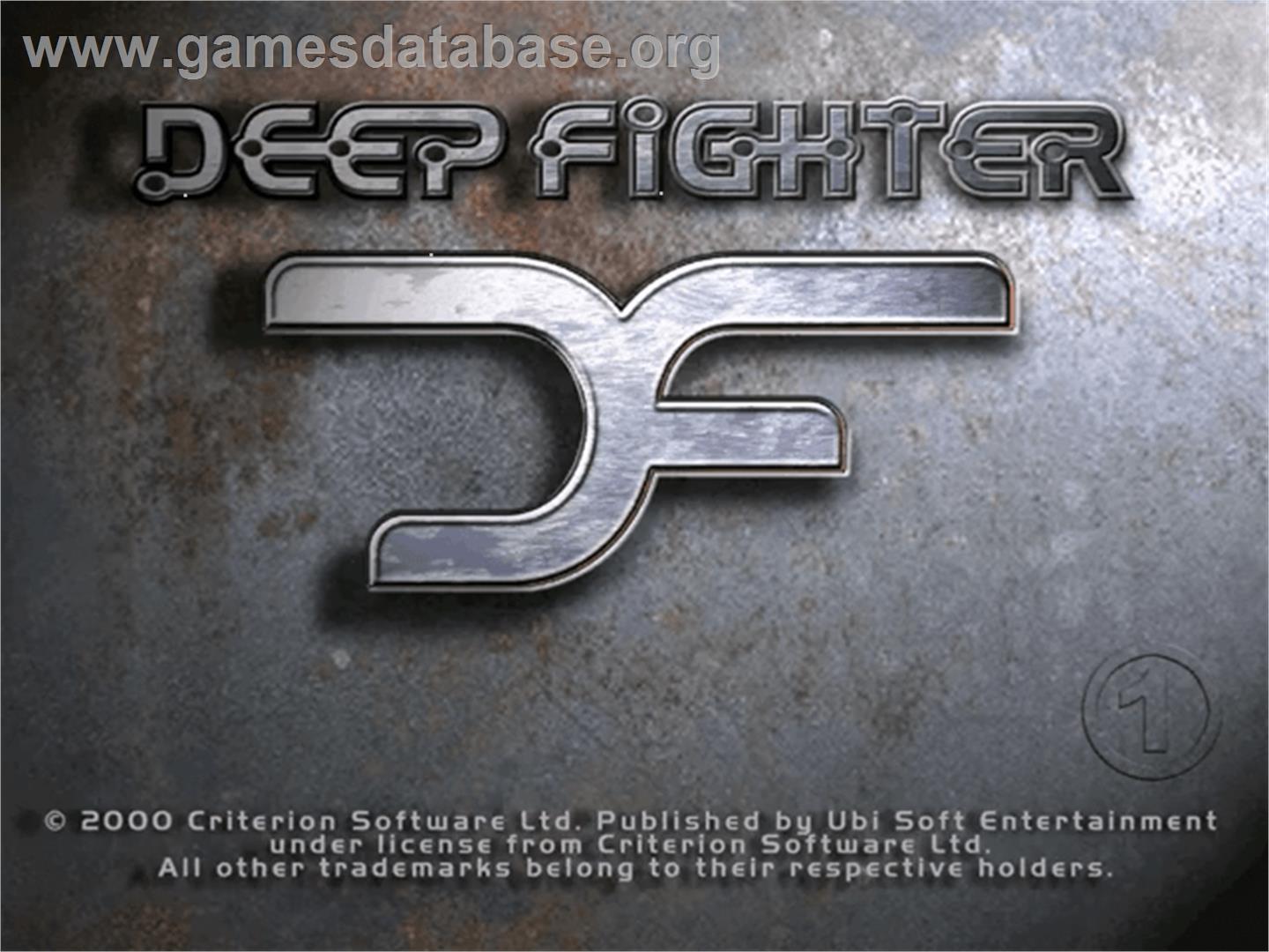 Deep Fighter - Sega Dreamcast - Artwork - Title Screen