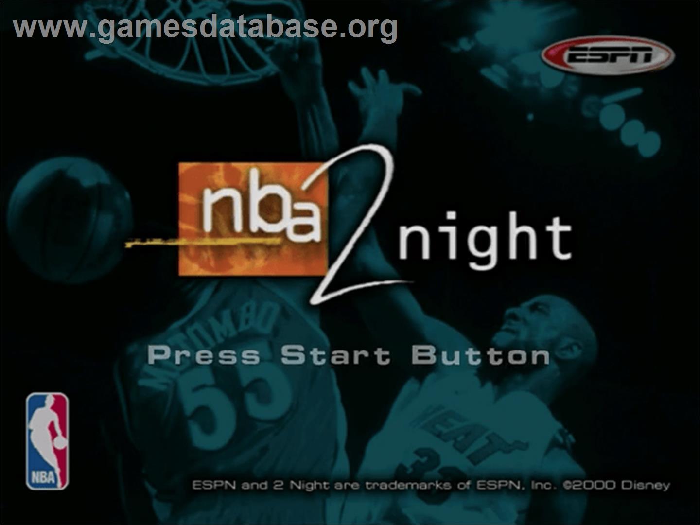 ESPN NBA 2Night - Sega Dreamcast - Artwork - Title Screen