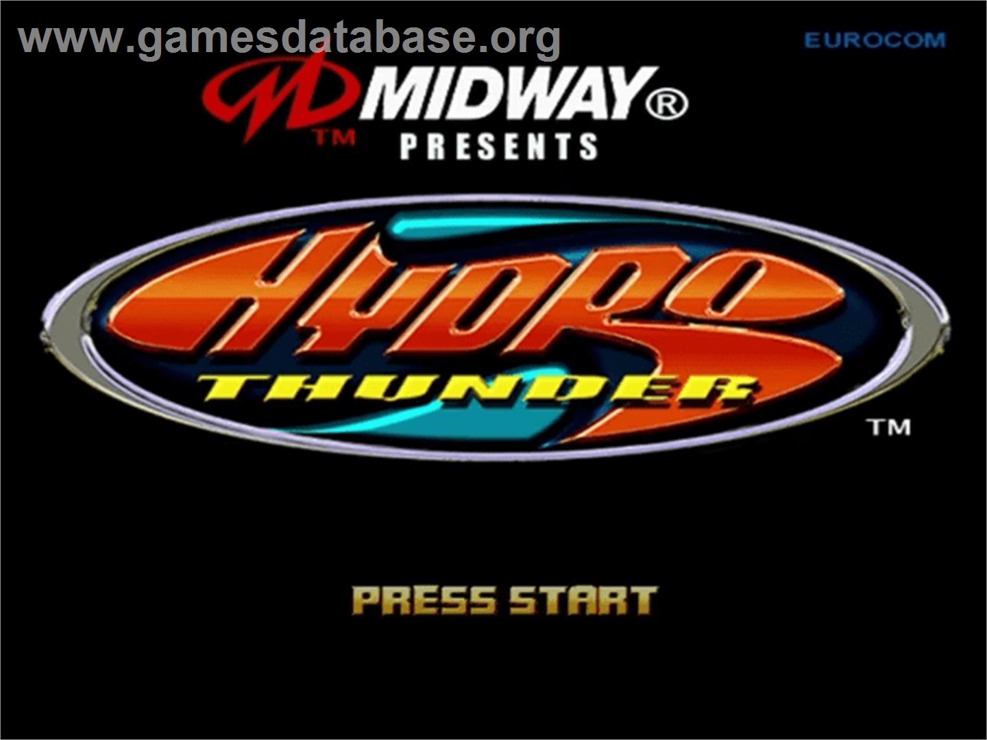 Hydro Thunder - Sega Dreamcast - Artwork - Title Screen