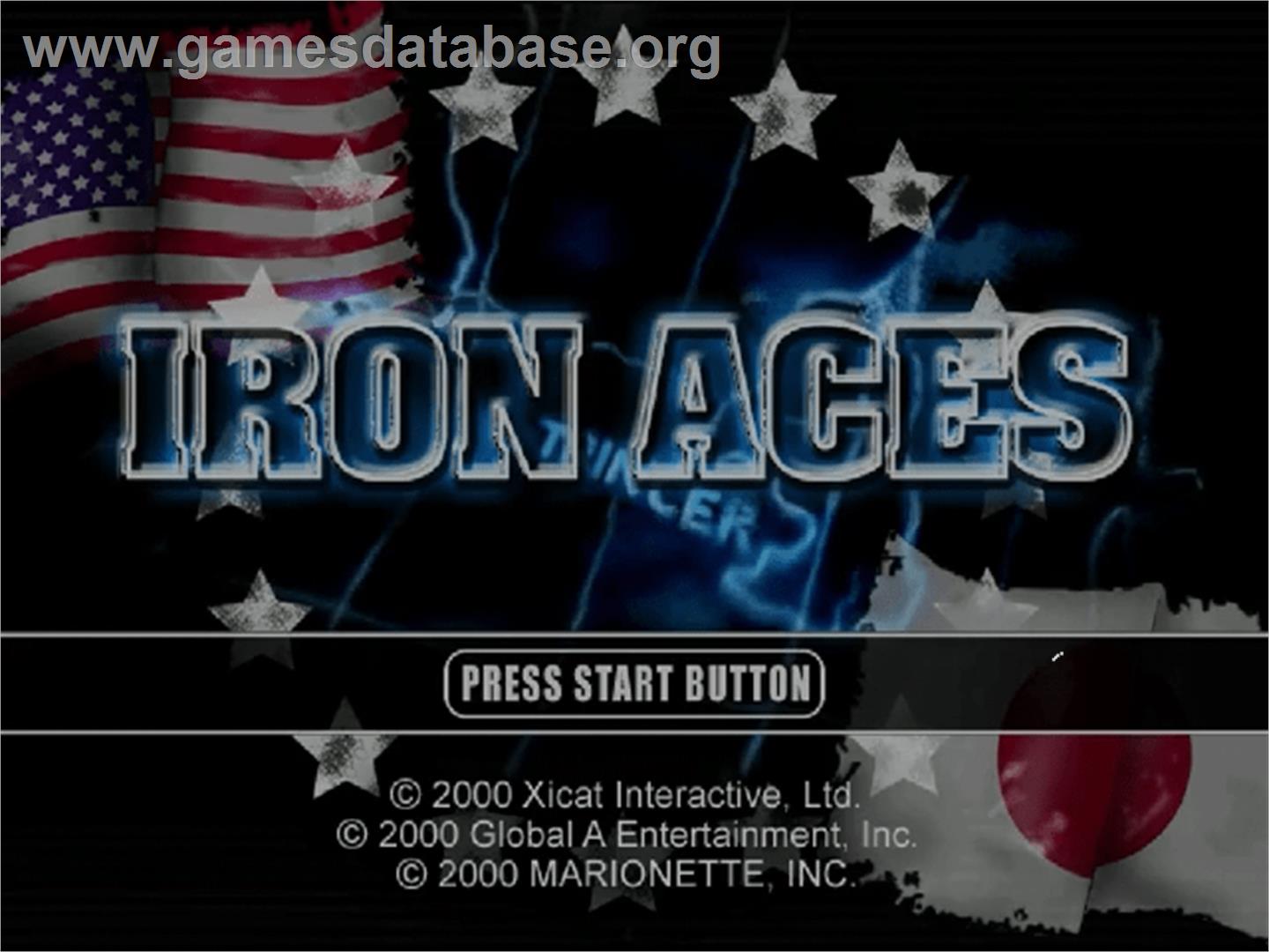 Iron Aces - Sega Dreamcast - Artwork - Title Screen