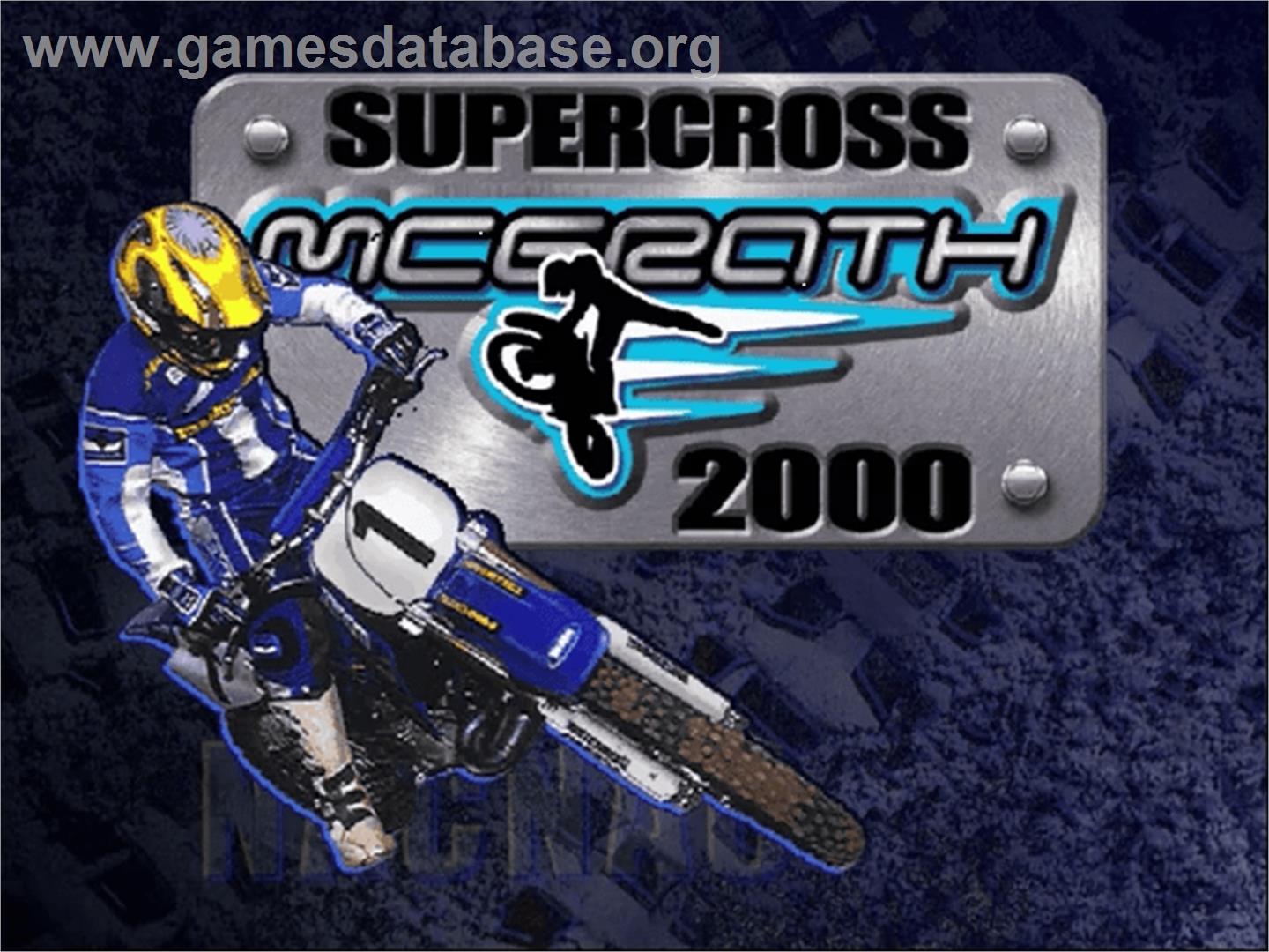 Jeremy McGrath Supercross 2000 - Sega Dreamcast - Artwork - Title Screen