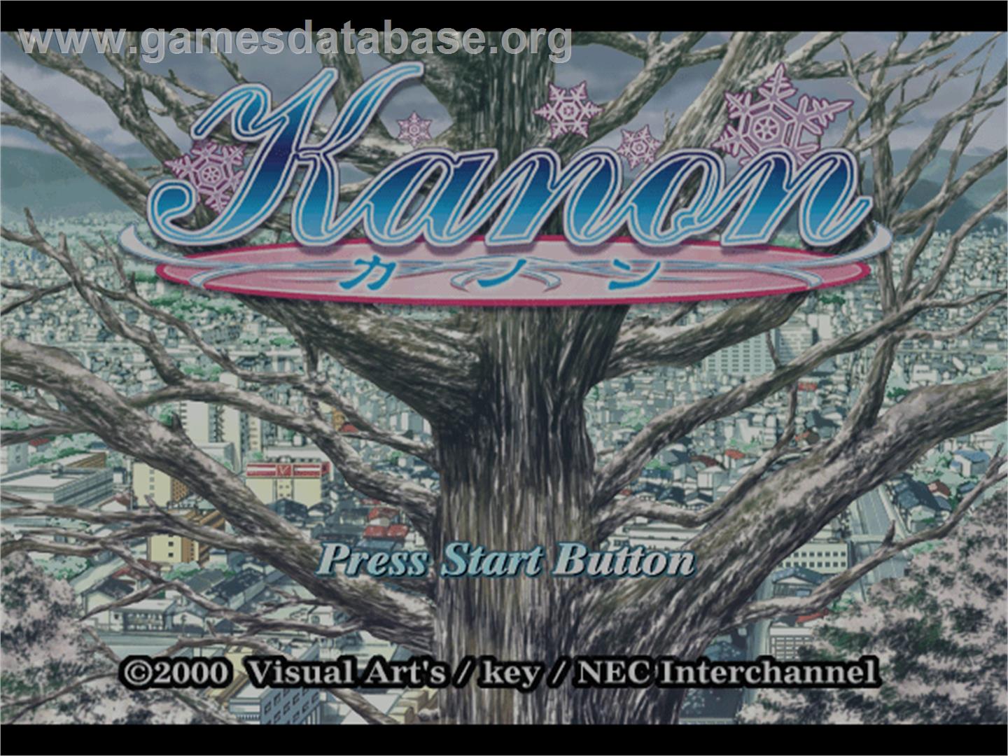 Kanon - Sega Dreamcast - Artwork - Title Screen