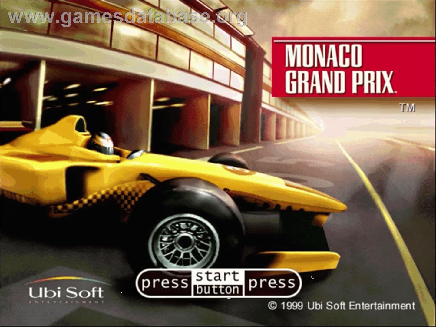 Monaco Grand Prix - Sega Dreamcast - Artwork - Title Screen