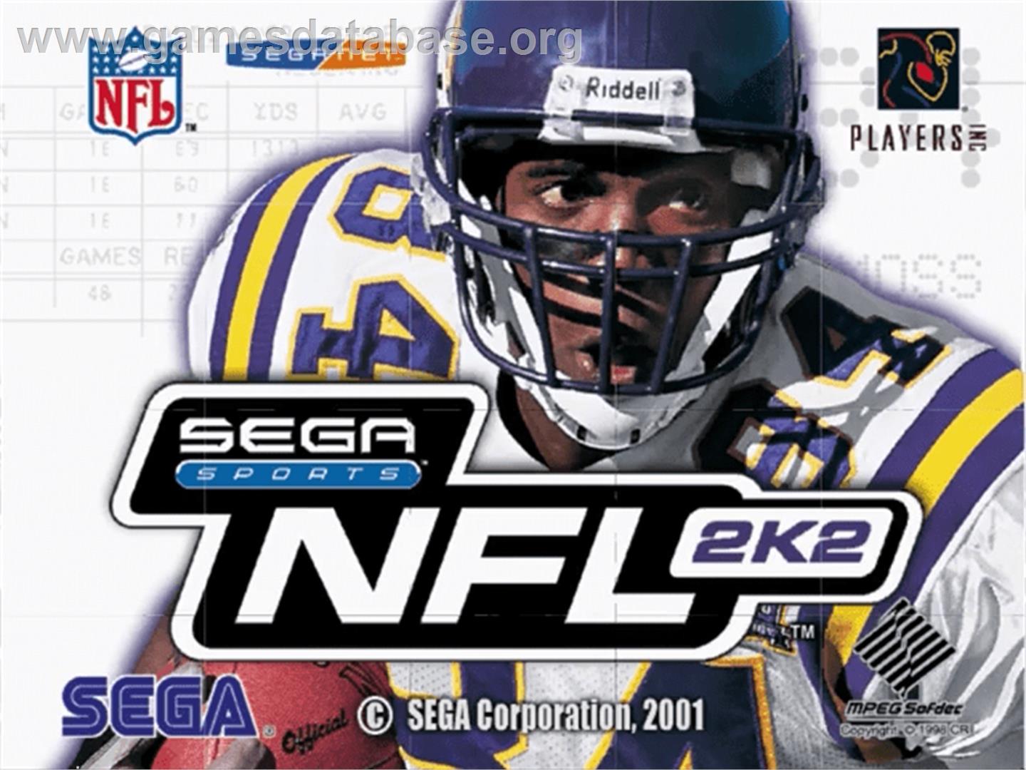NFL 2K2 - Sega Dreamcast - Artwork - Title Screen