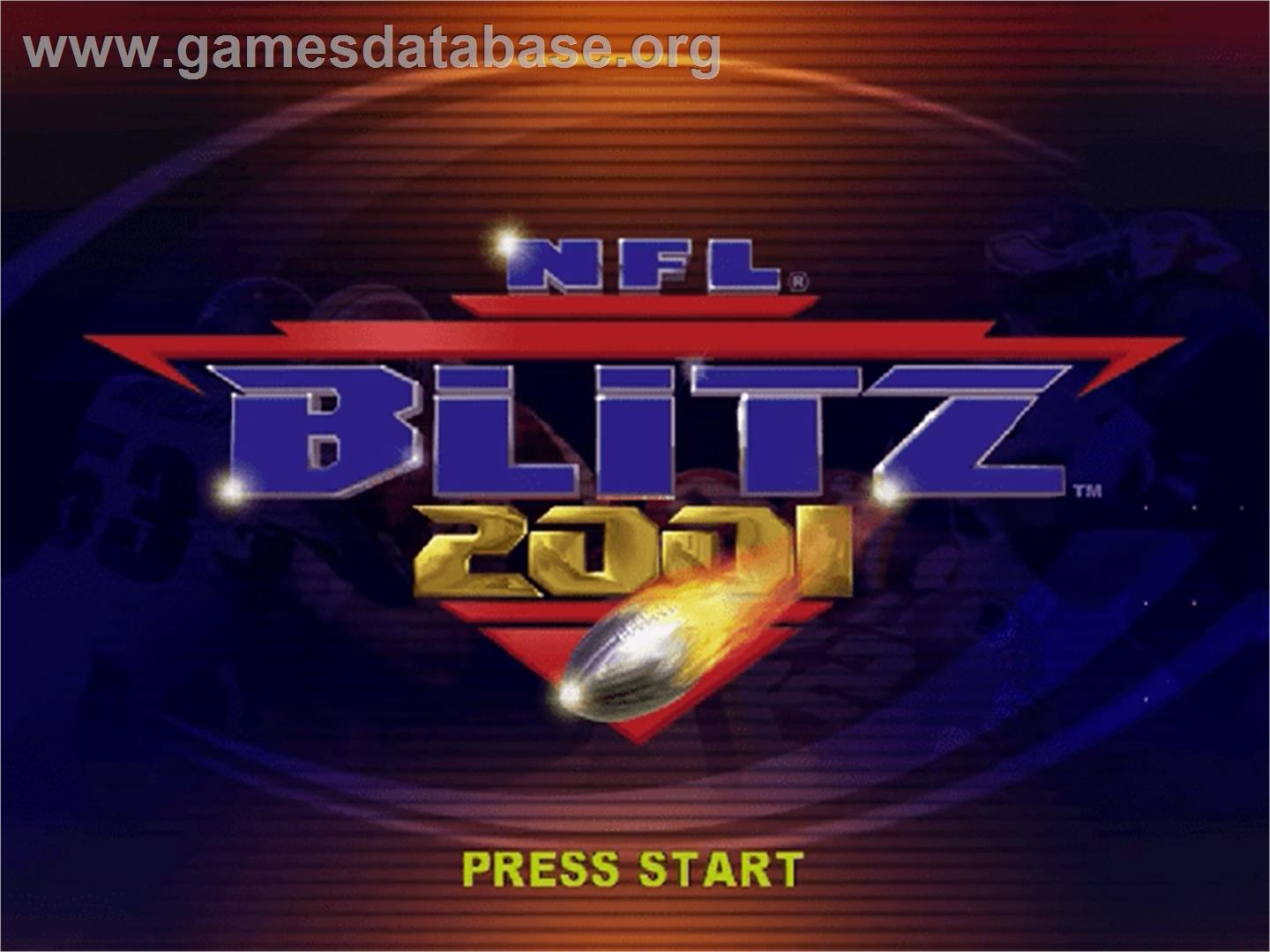 NFL Blitz 2001 - Sega Dreamcast - Artwork - Title Screen