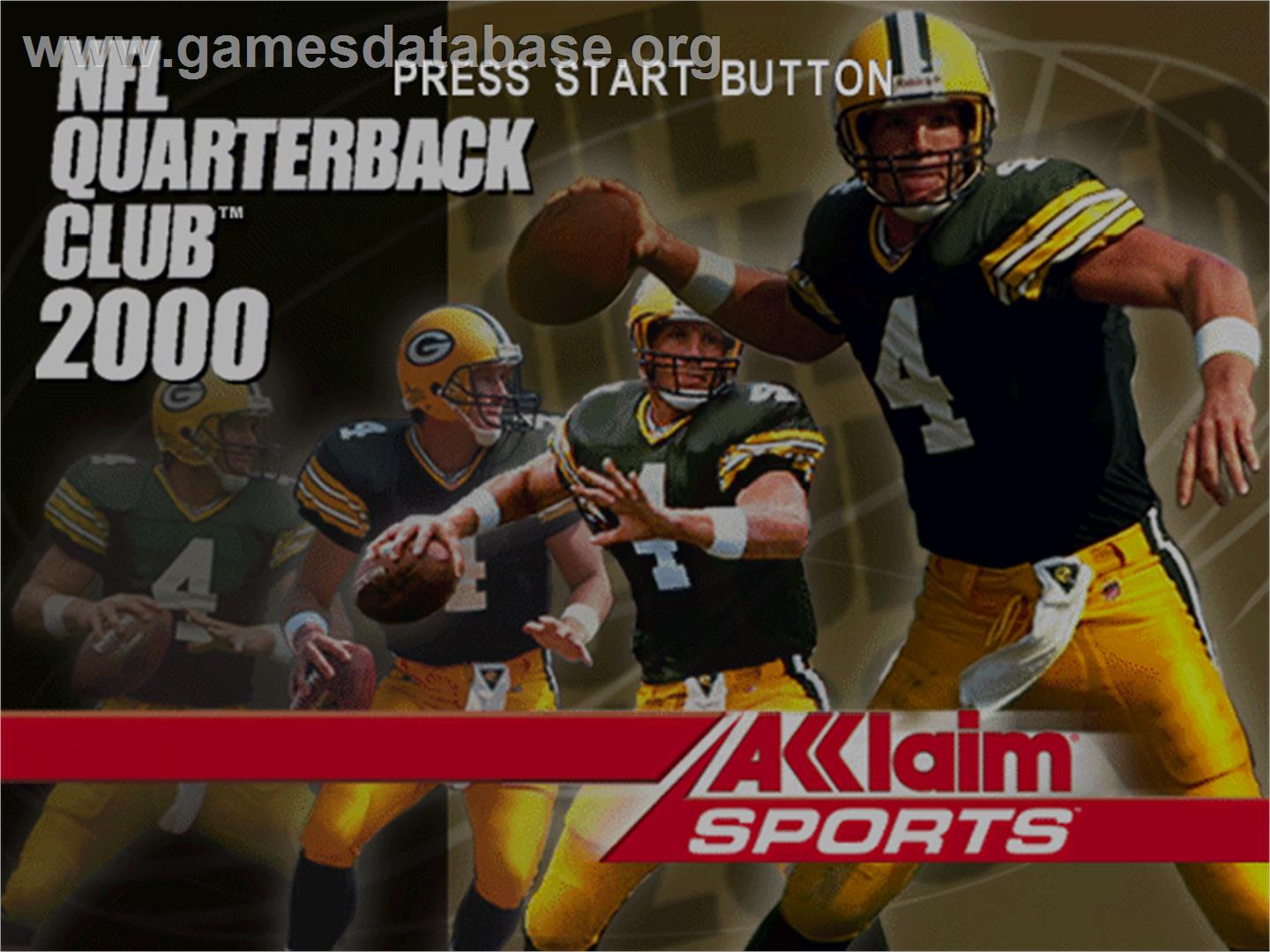 NFL Quarterback Club 2000 - Sega Dreamcast - Artwork - Title Screen