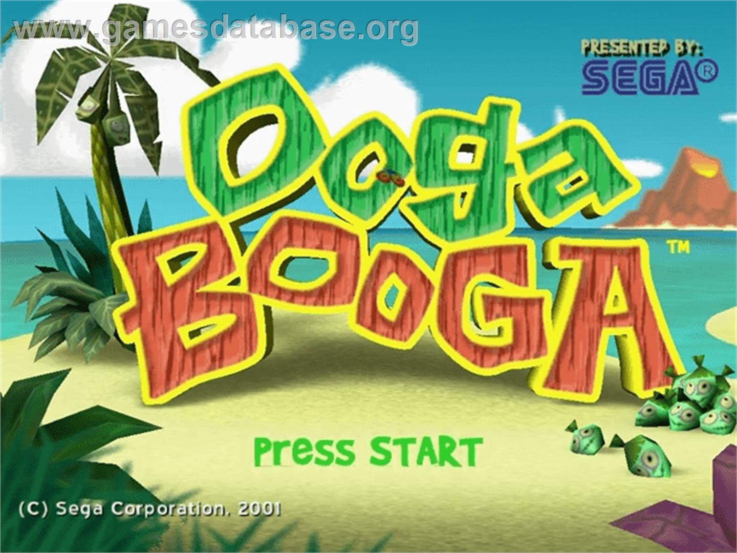 Ooga Booga - Sega Dreamcast - Artwork - Title Screen