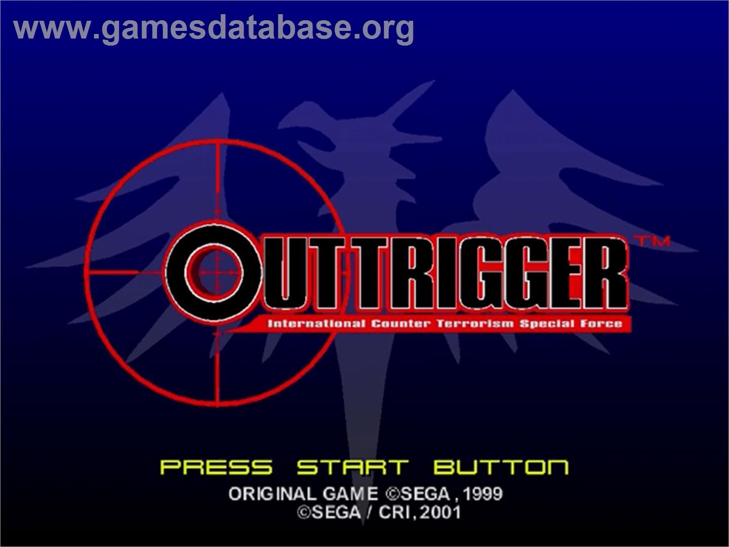 OutTrigger - Sega Dreamcast - Artwork - Title Screen