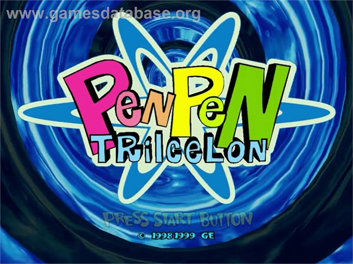 Pen Pen Tri-Icelon - Sega Dreamcast - Artwork - Title Screen