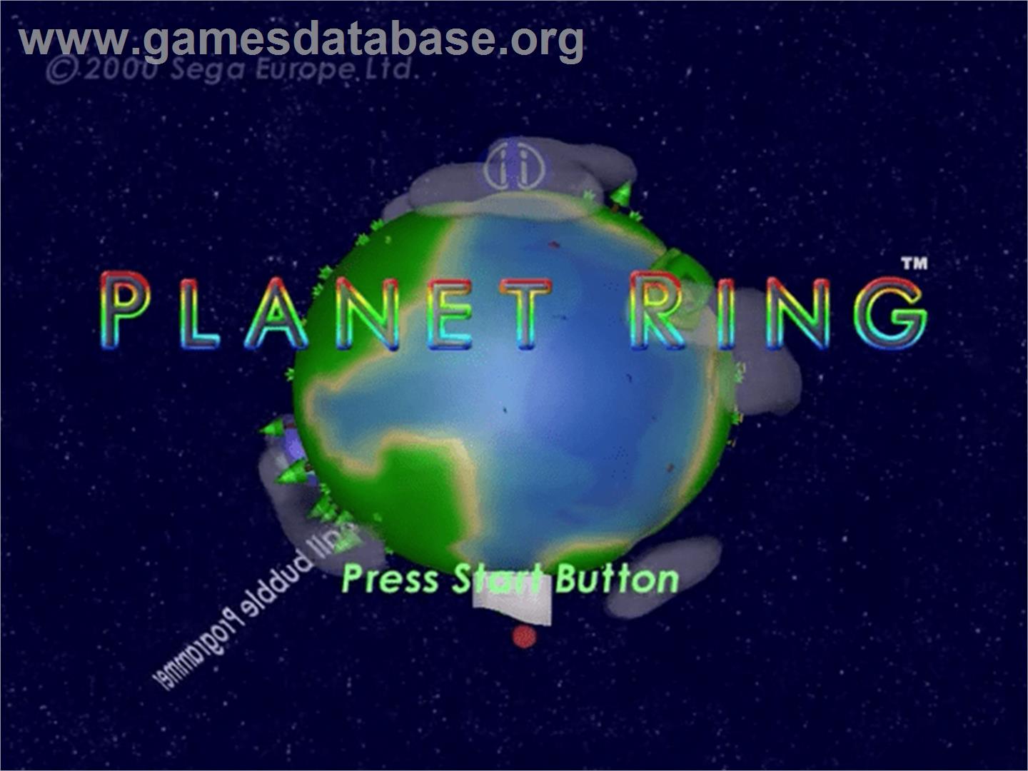 Planet Ring - Sega Dreamcast - Artwork - Title Screen