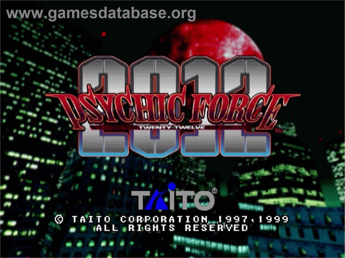 Psychic Force 2012 - Sega Dreamcast - Artwork - Title Screen