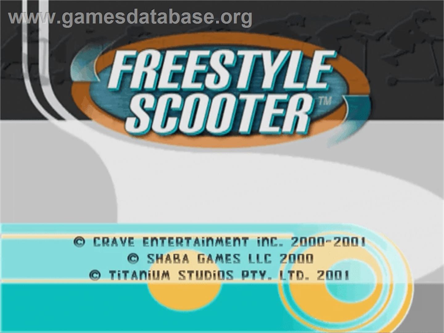 Razor Freestyle Scooter - Sega Dreamcast - Artwork - Title Screen