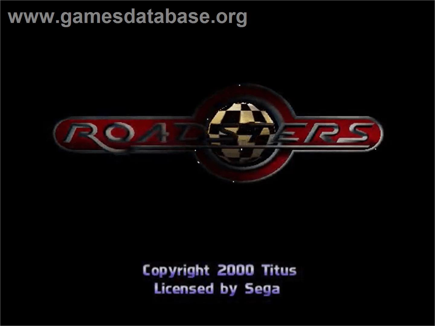 Roadsters - Sega Dreamcast - Artwork - Title Screen