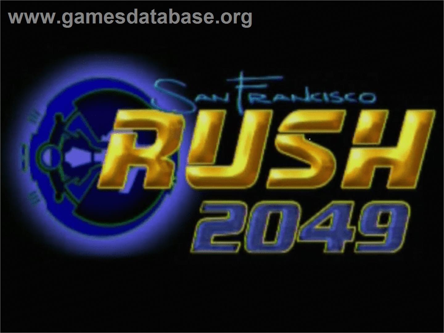 San Francisco Rush 2049 - Sega Dreamcast - Artwork - Title Screen