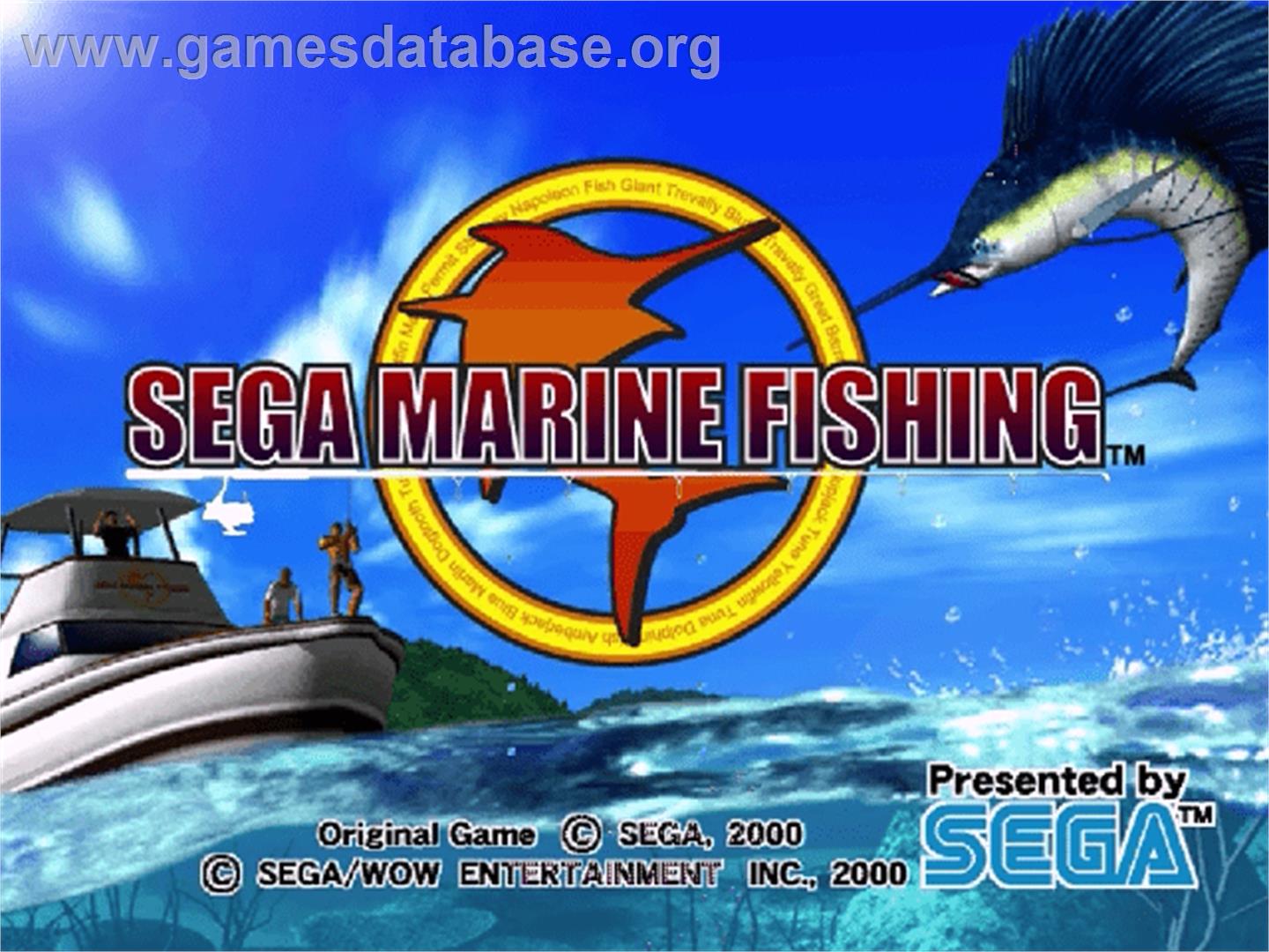 Sega Marine Fishing - Sega Dreamcast - Artwork - Title Screen