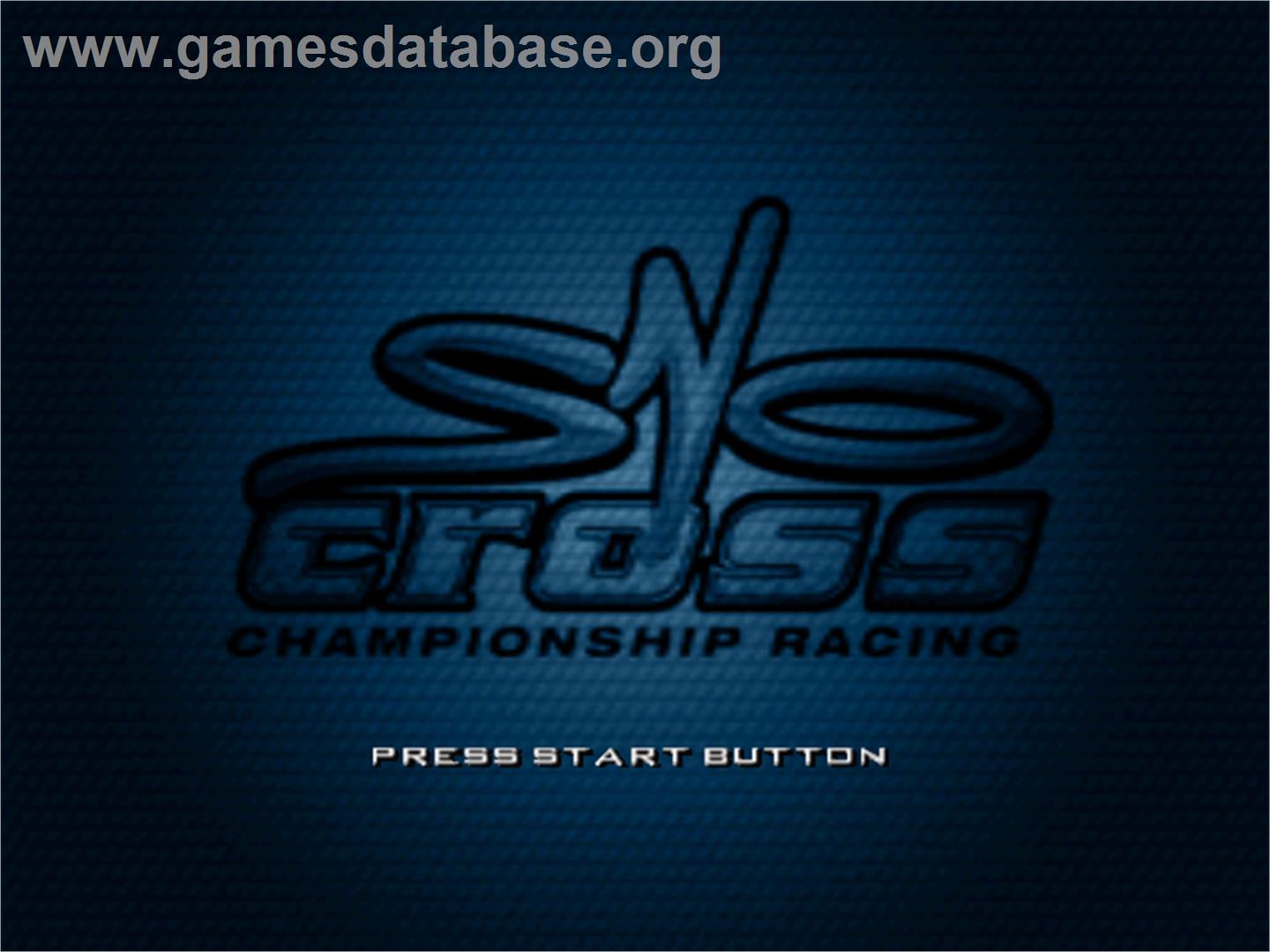 Sno-Cross Championship Racing - Sega Dreamcast - Artwork - Title Screen