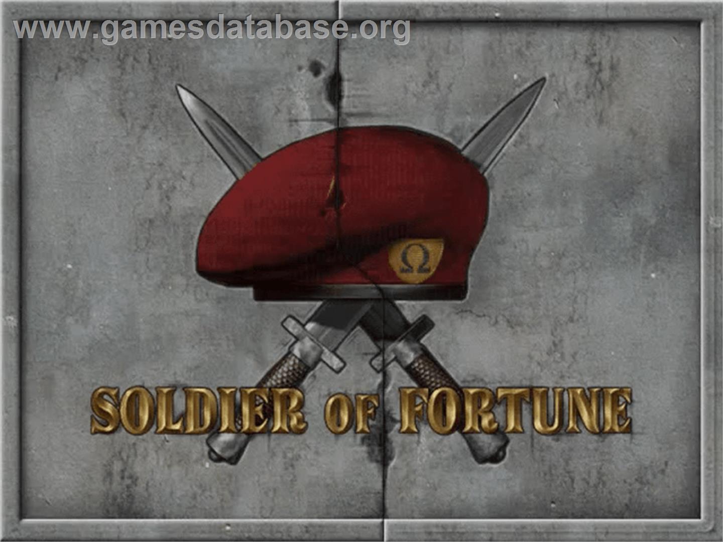 Soldier of Fortune - Sega Dreamcast - Artwork - Title Screen