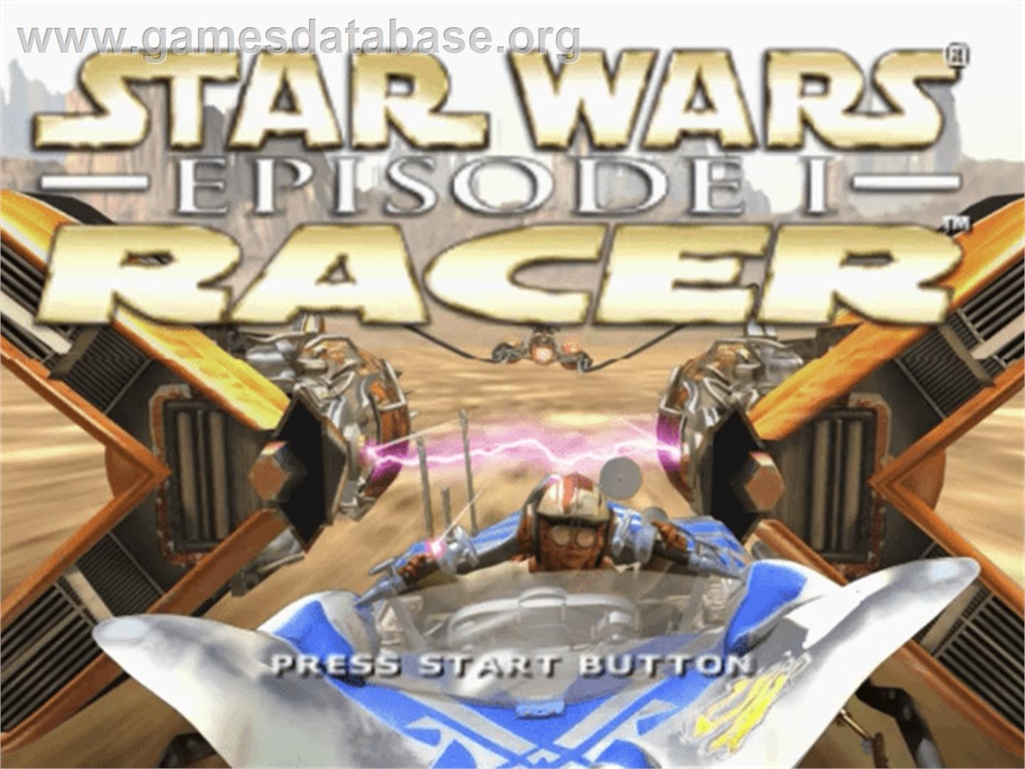 Star Wars: Episode I - Racer - Sega Dreamcast - Artwork - Title Screen