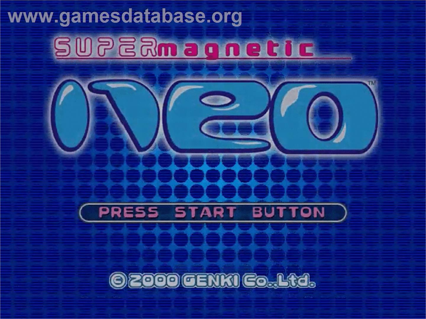 Super Magnetic Neo - Sega Dreamcast - Artwork - Title Screen