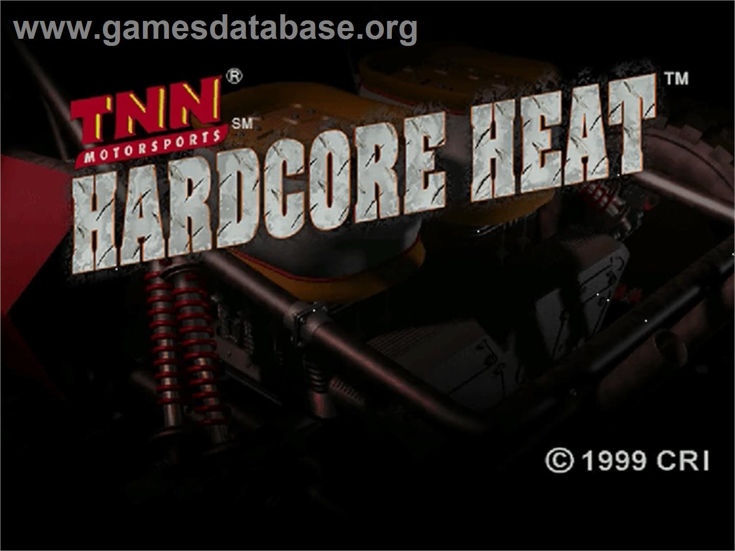 TNN Motorsports Hardcore Heat - Sega Dreamcast - Artwork - Title Screen