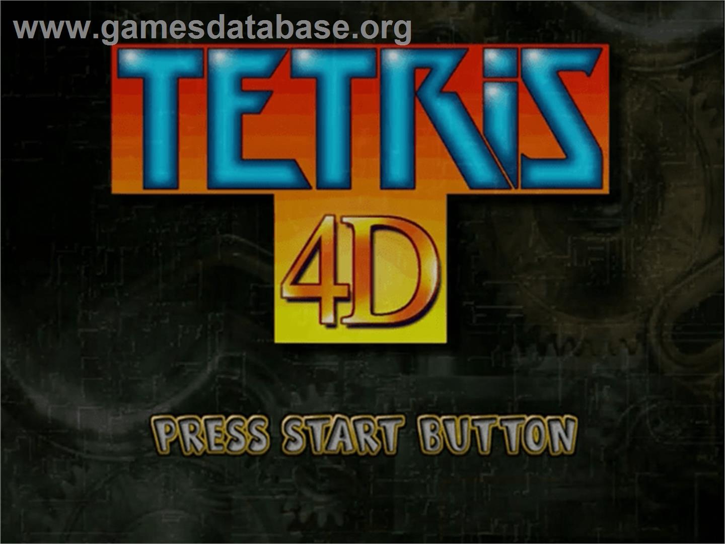 Tetris 4D - Sega Dreamcast - Artwork - Title Screen