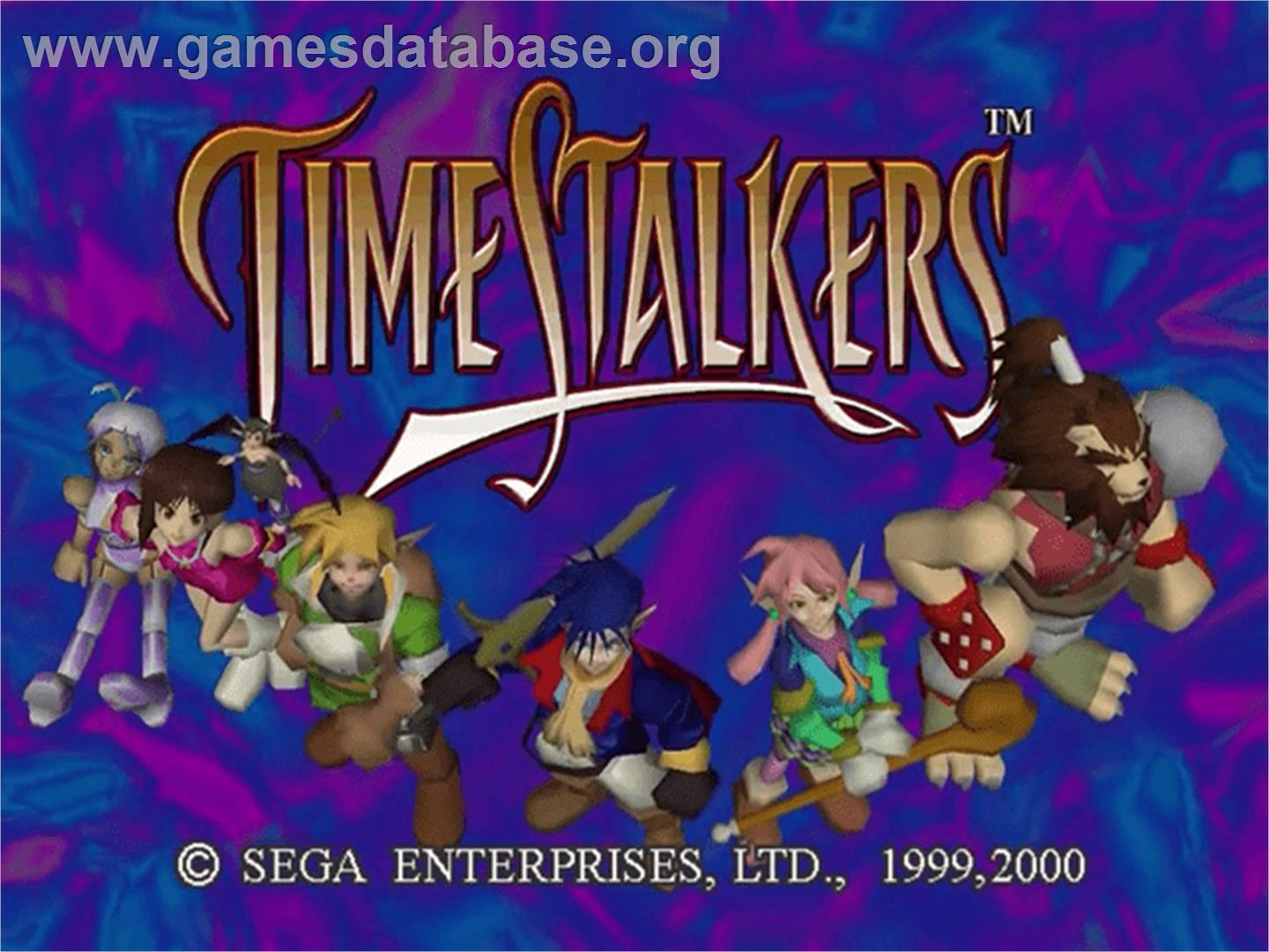 Time Stalkers - Sega Dreamcast - Artwork - Title Screen