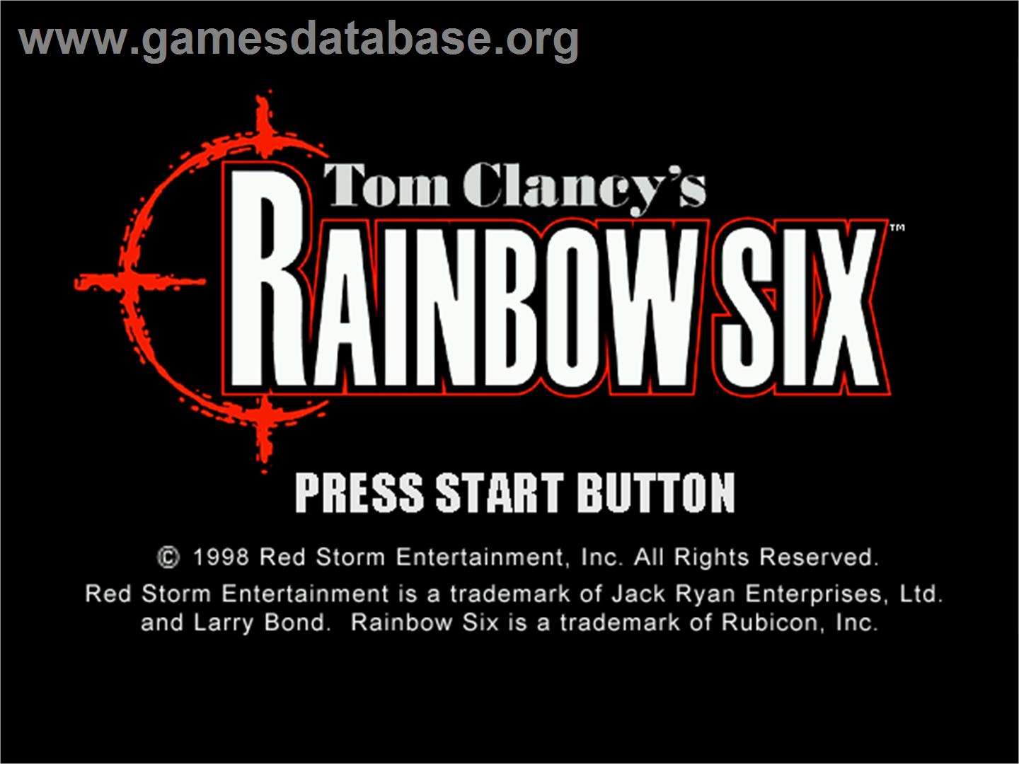 Tom Clancy's Rainbow Six: Rogue Spear - Sega Dreamcast - Artwork - Title Screen