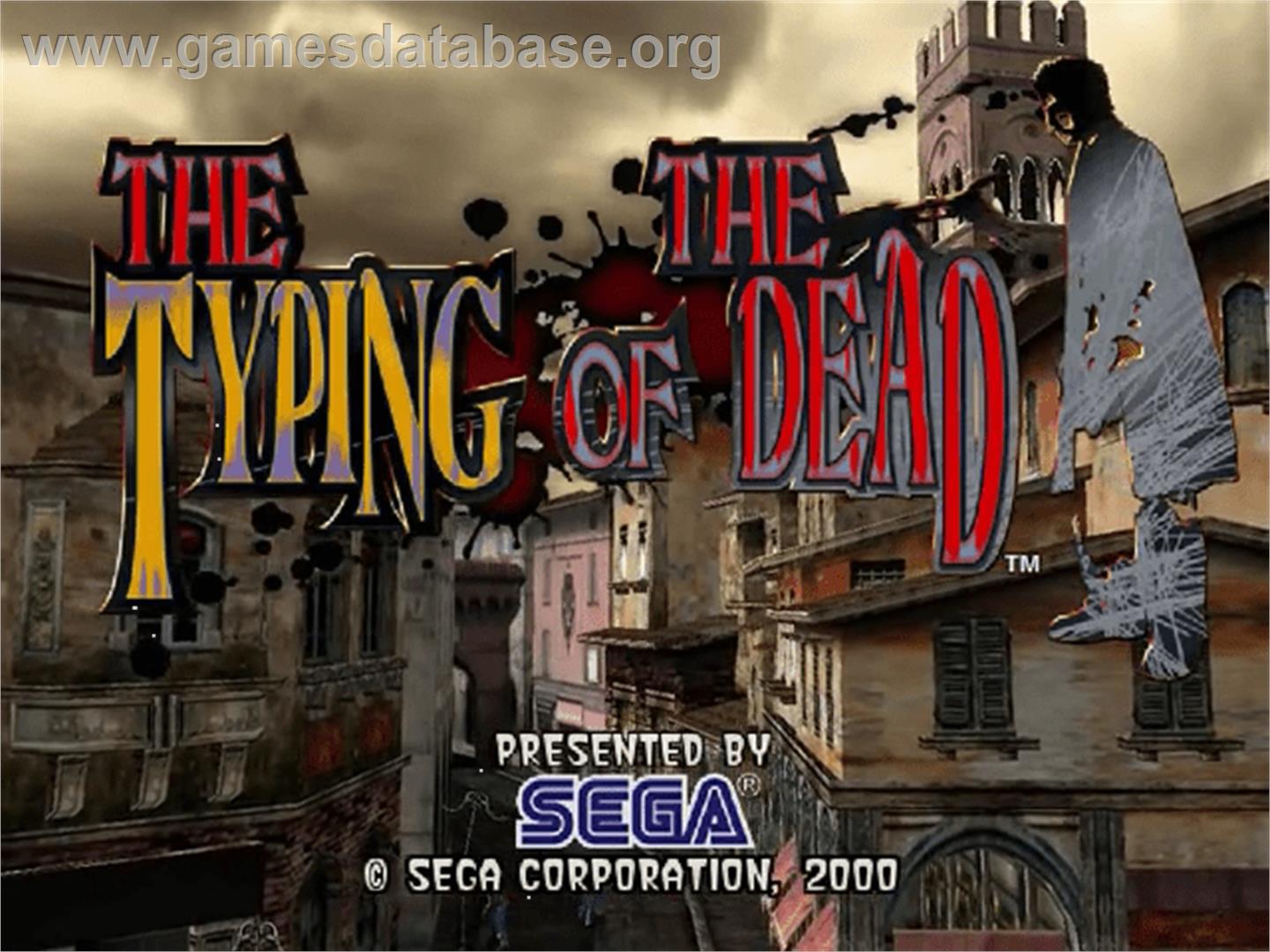 Typing of the Dead, The - Sega Dreamcast - Artwork - Title Screen