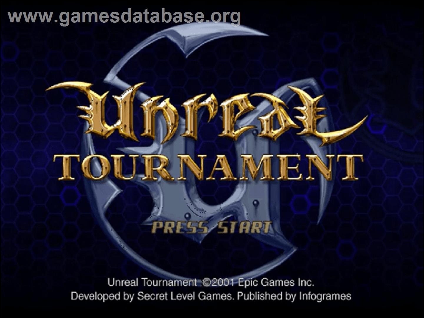 Unreal Tournament - Sega Dreamcast - Artwork - Title Screen