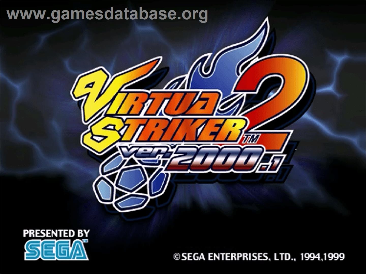 Virtua Striker 2 Ver. 2000 - Sega Dreamcast - Artwork - Title Screen