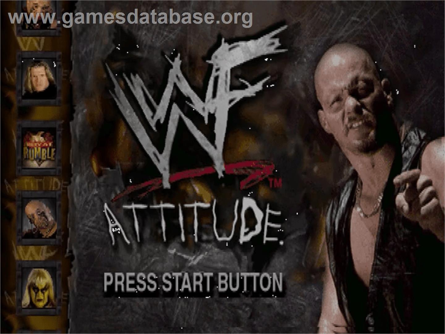 WWF Attitude - Sega Dreamcast - Artwork - Title Screen