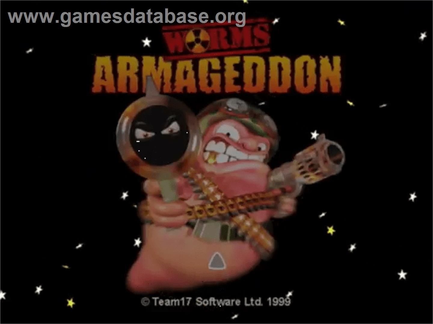Worms Armageddon - Sega Dreamcast - Artwork - Title Screen