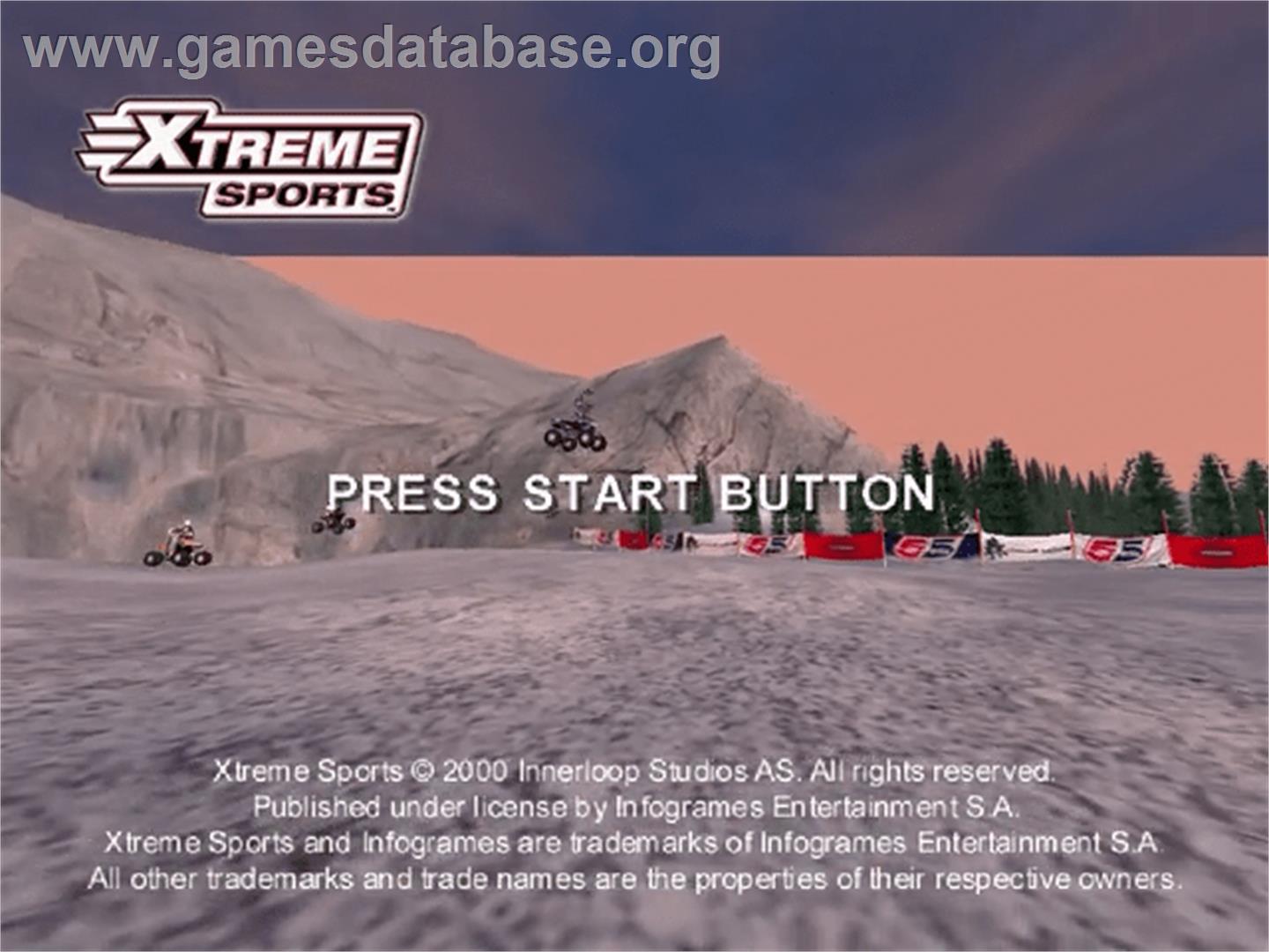 Xtreme Sports - Sega Dreamcast - Artwork - Title Screen