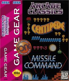 Box cover for Arcade Classics on the Sega Game Gear.