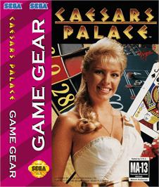 Box cover for Caesar's Palace on the Sega Game Gear.