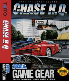 Box cover for Chase H.Q. on the Sega Game Gear.