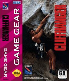 Box cover for Cliffhanger on the Sega Game Gear.