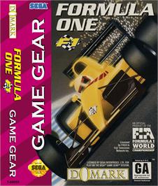 Box cover for F1 on the Sega Game Gear.