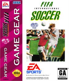 Box cover for FIFA International Soccer on the Sega Game Gear.