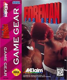 Box cover for Foreman for Real on the Sega Game Gear.