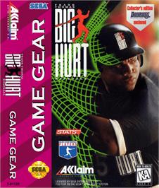 Box cover for Frank Thomas Big Hurt Baseball on the Sega Game Gear.