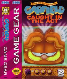 Box cover for Garfield: Caught in the Act on the Sega Game Gear.