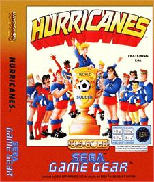 Box cover for Hurricanes on the Sega Game Gear.