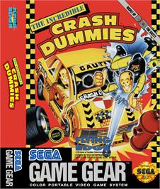 Box cover for Incredible Crash Dummies on the Sega Game Gear.