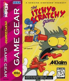 Box cover for Itchy & Scratchy Game on the Sega Game Gear.