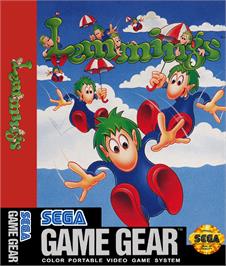 Box cover for Lemmings on the Sega Game Gear.
